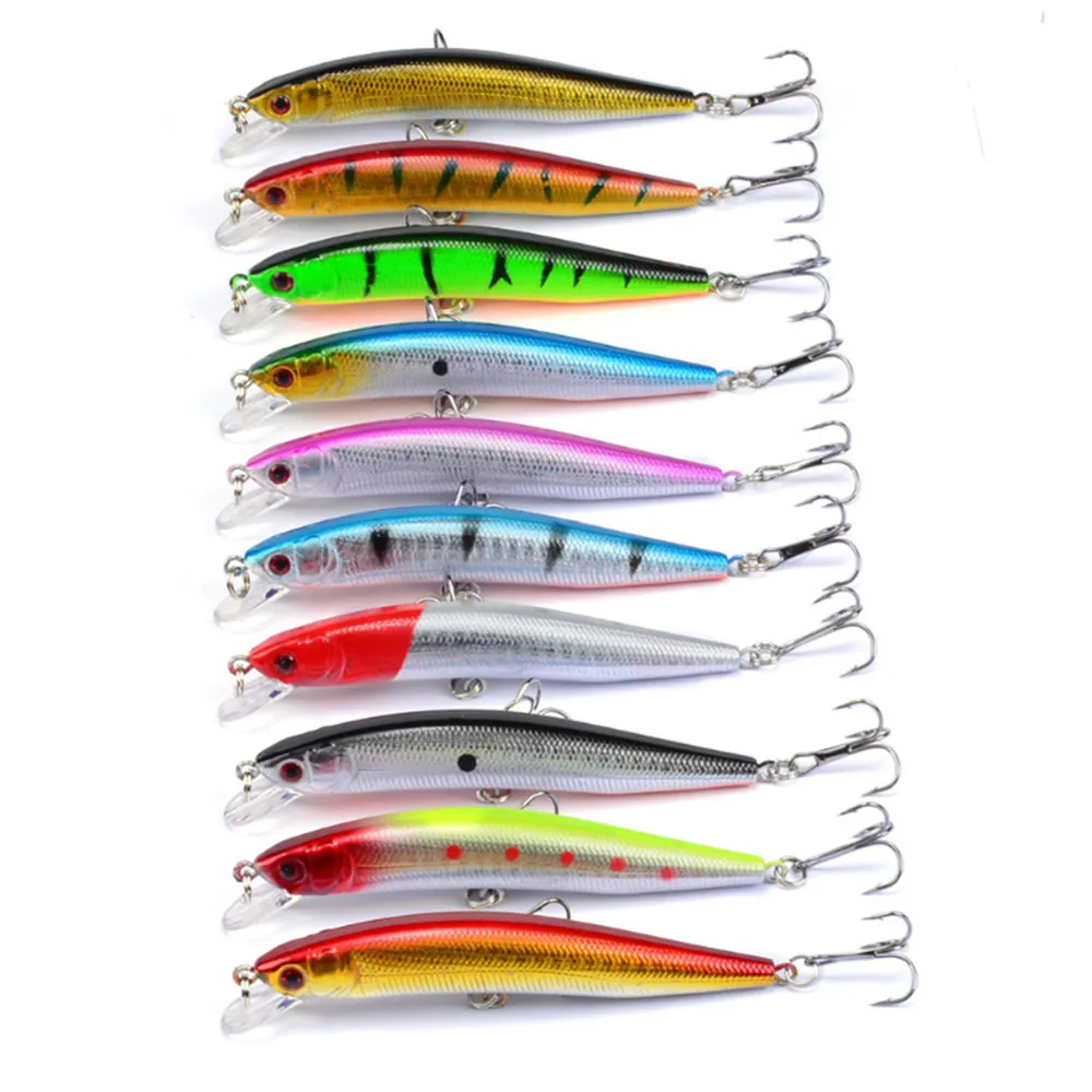 10 Adet grup 10cm 8 2g Y zen Sert Yem Minnow Bal k l k Cazibesi Lazer 