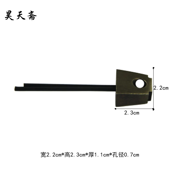 antique copper copper head Zhang head antique furniture fittings lock nose HTI-031 nose