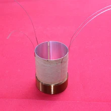 1 шт. ID: 25,5 мм " Белый алюминиевый НЧ-динамик/бас-динамик звуковая катушка 2 Ом+ 2 Ом двойной выход