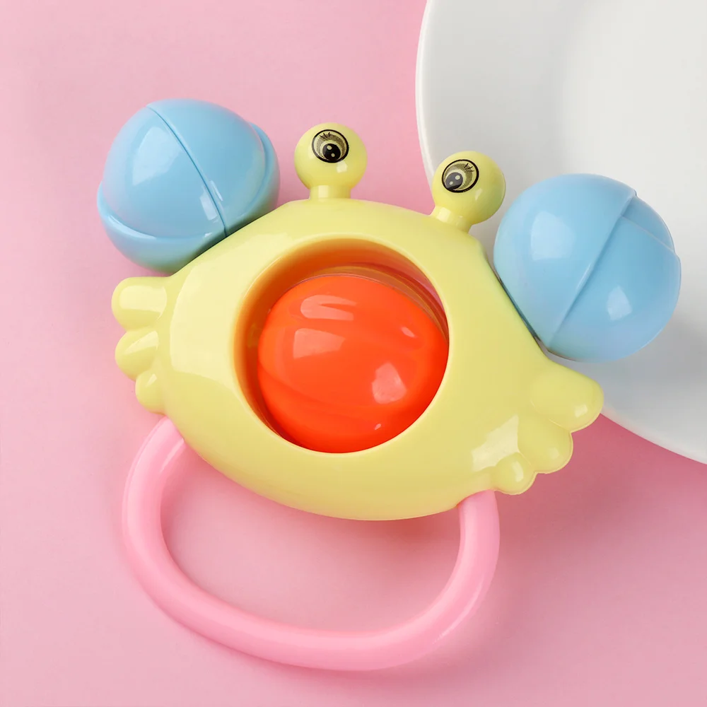New Creative Baby Rattles Bell Toys Crab Gripping Rattle Toy Kids