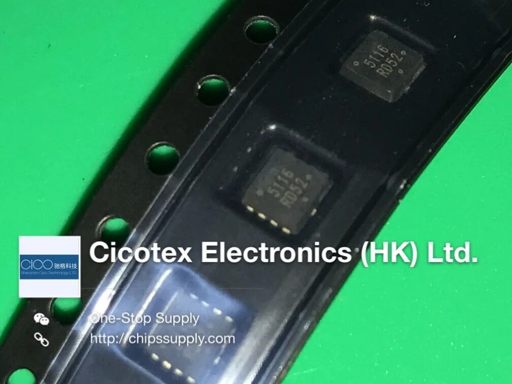 

5pcs/lot NTTFS5116PLTAG WDFN-8 5116RD52 5116 MOSFET P-CH 60V 5.7A 8-WDFN NTTFS5116G