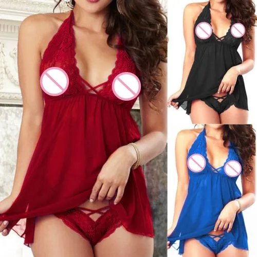 Best Offers Women Sexy Lingerie Corset With G-string 2 Piece Set Dress Underwear Sleepwear XXL