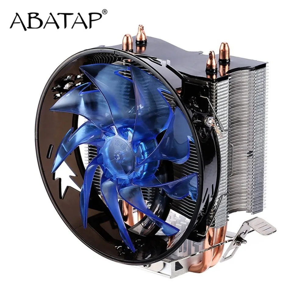 CPU Cooler Pure Copper Double Heat Pipe CPU Radiator Brass Tower CPU Fan Cooling System For