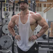 Мужская майка для бодибилдинга, мужская майка для тренировок, мужская повседневная рубашка для фитнеса, Мужская однотонная майка, мускулирующая рубашка