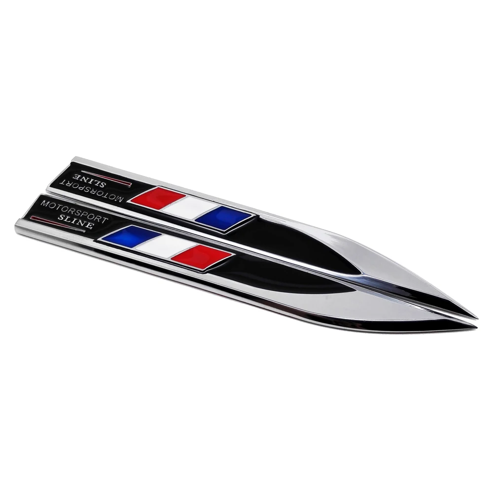 1 Paio Di Metallo 3d Lato Parafango Portiera Auto Distintivo Di Emblema Adesivo per Peugeot 206 207 307 3008 2008 308 408 508 301 208 Contrassegni DellAla Laterale Della Carrozzeria Accessori