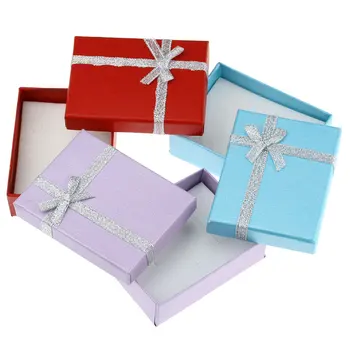 

Hoomall 10PCs Wedding Party Gift Box Jewelry Boxes Bins Necklace Ring Bracelet Women Jewelry Storage OrganizerFixed Mixed 9x7cm