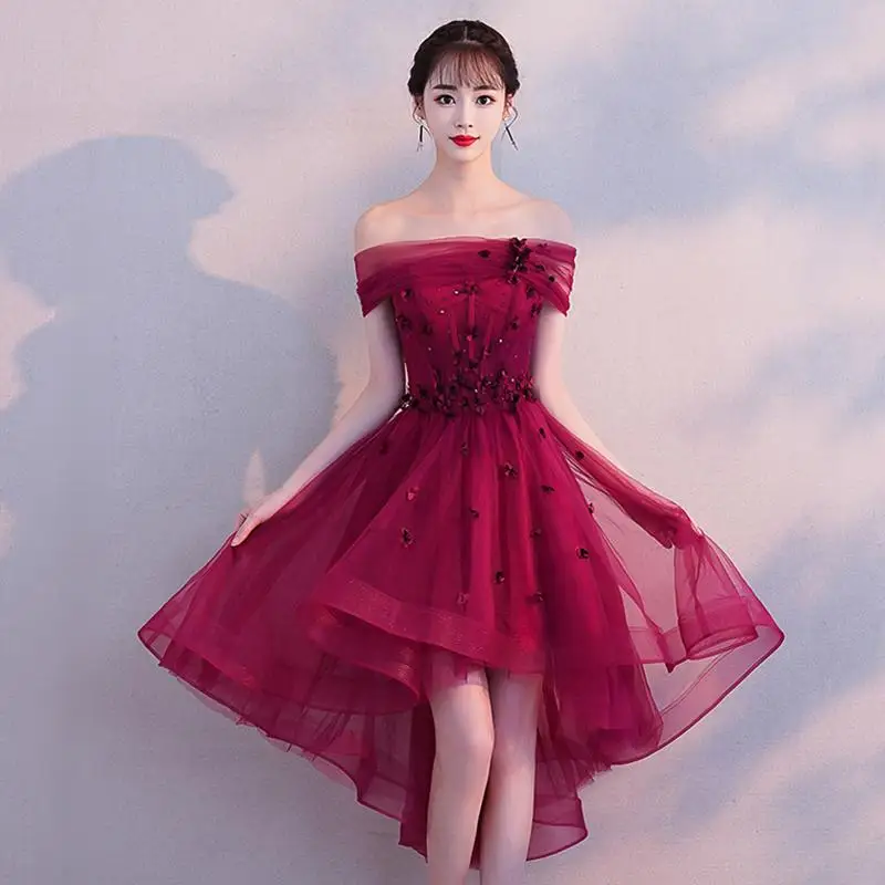 Блестки лоскутное Сетчатое платье для женщин атласное Cheongsam Slash шеи асимметричные платья а-силуэта кружевное Бандажное Платье De Soiree Qipao - Цвет: Красный