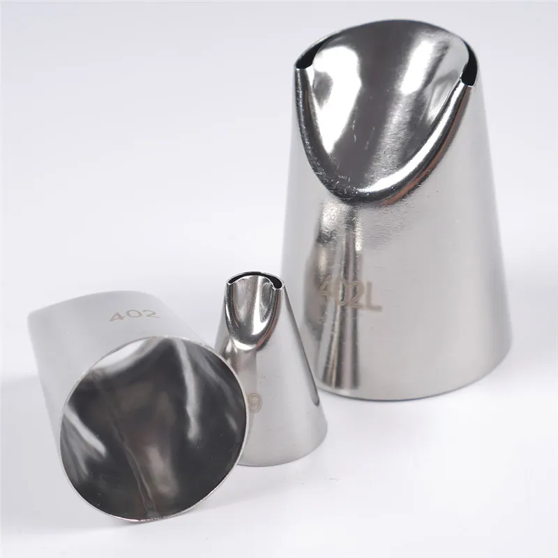 3Pcs Flower Cream Cake Decorating Tips Set High Quality Stainless Steel Icing Nozzles For Cupcakes Dessert Decorators 3Pcs Flower Cream Cake Decorating Tips Set High Quality Stainless Steel Icing Nozzles For Cupcakes Dessert Decorators