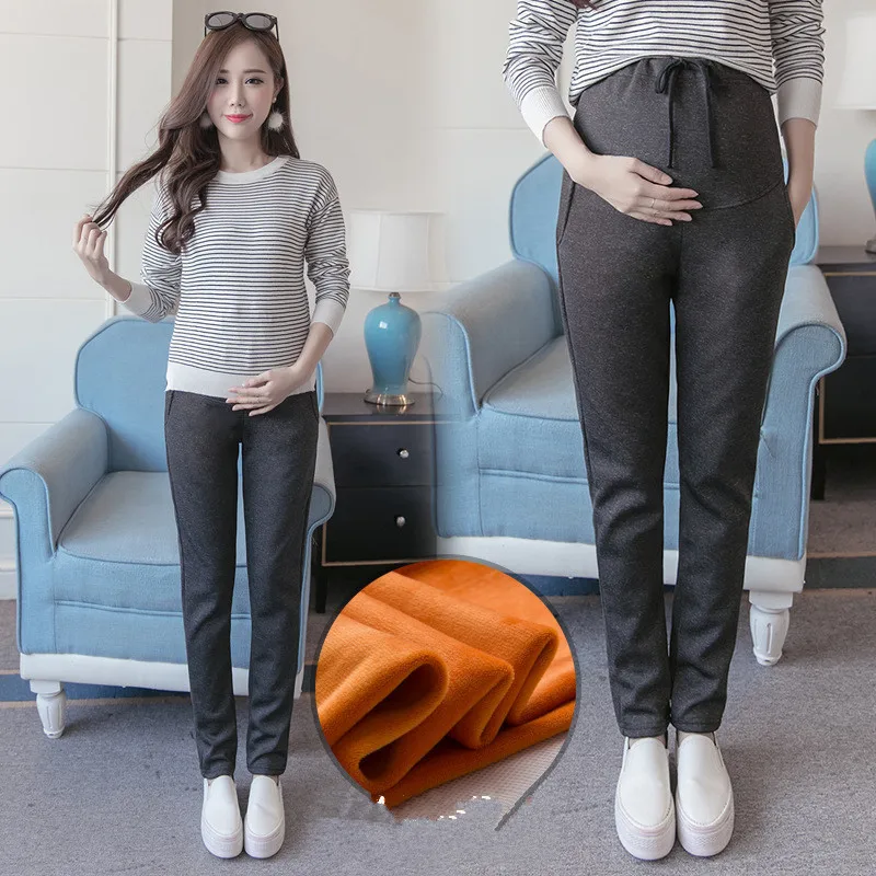 

2017Cotton Maternity Pants Casual Pregnancy Trousers for Pregnant Women High High Elasticity Comfortable Spring Pregnant Clothes