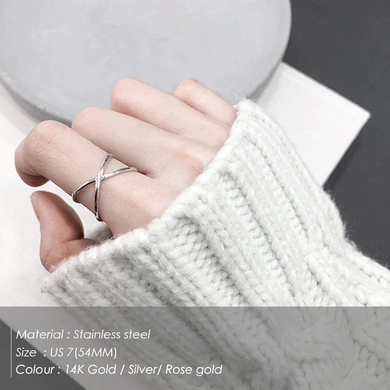 E-Manco, кольца из нержавеющей стали для женщин, модный дизайн, массивное кольцо цвета розового золота, модное волнистое кольцо, модное ювелирное изделие - Цвет основного камня: YJ15499