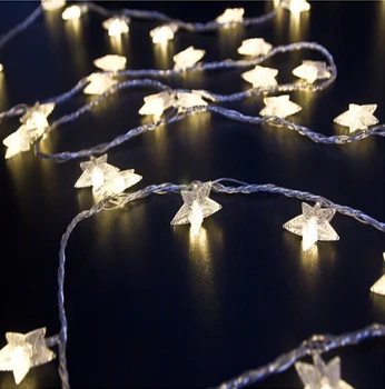 

10M 33FT 56LED Star waterproof LED string light 220V with EU plug X'mas holiday Wedding Free shipping