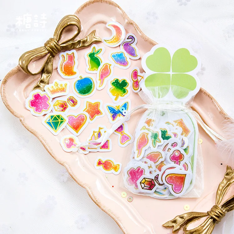 100 шт./упак. Bling коллекция Декоративные Канцелярские наклейки Скрапбукинг DIY