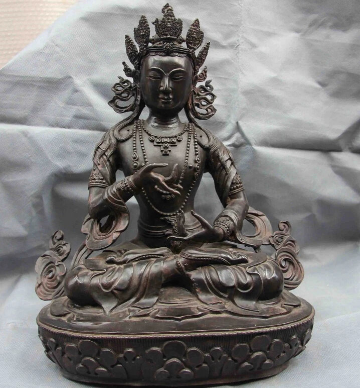 Shitou 001464 медный Бронзовый Vajradhara Guan Yin Kwan-yin боддхисаттва статуя божества Будды | Дом