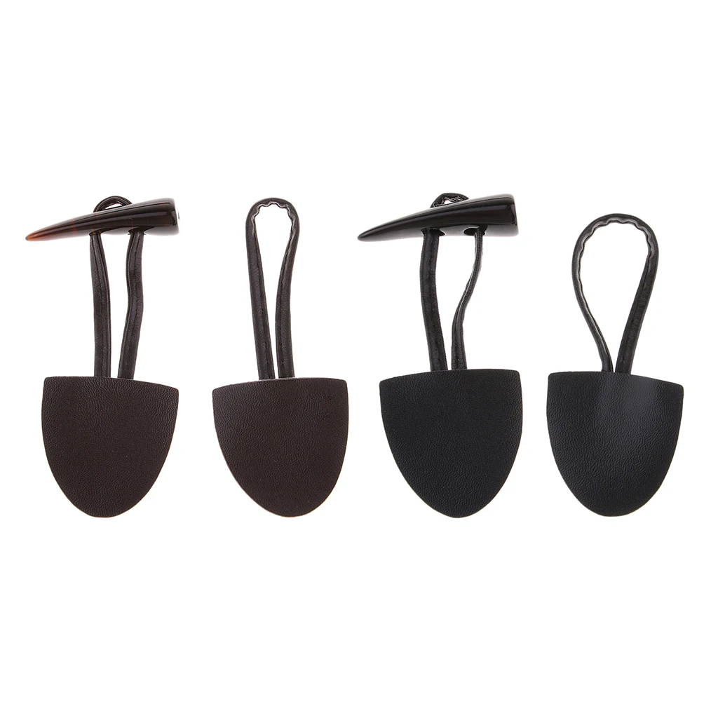 6 Pairs Horn PU Leather Toggle Buttons Coats Sweater Jackets DIY Sewing Craft