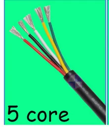 10 м ПВХ куртка кабель UL2464 2C/3C/4C/5C 24AWG многожильный луженый медный провод аудио кабель сигнальный провод кабель питания - Цвет: 24AWG 5core