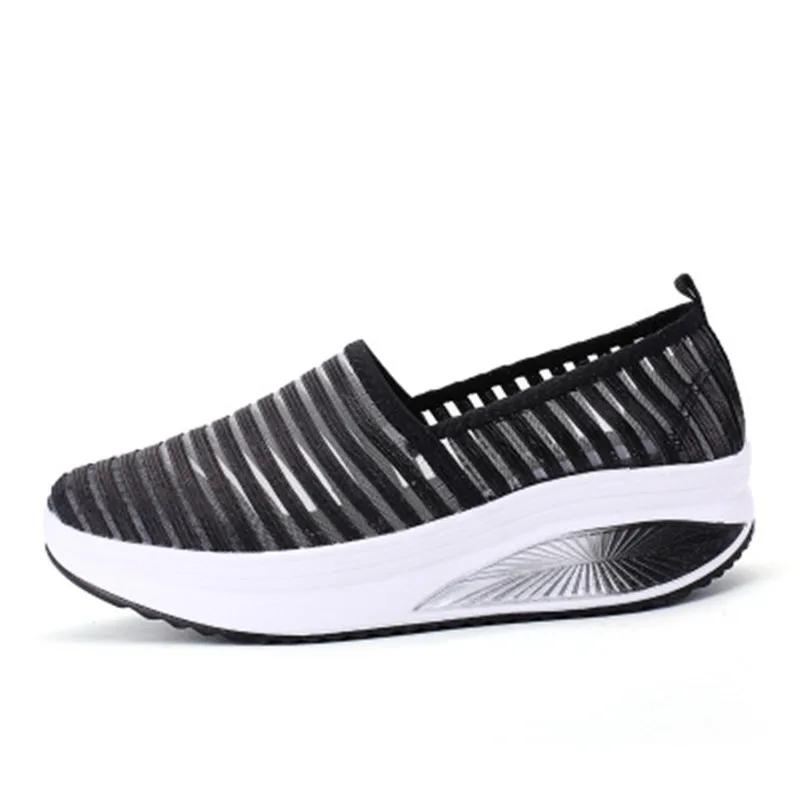

Summer Breathable Loafers Women Outdoor Platform Shoes Girl Sneakers Mesh Flats Casual Shoes Wedges Shoes Slip On Tenis Mujer