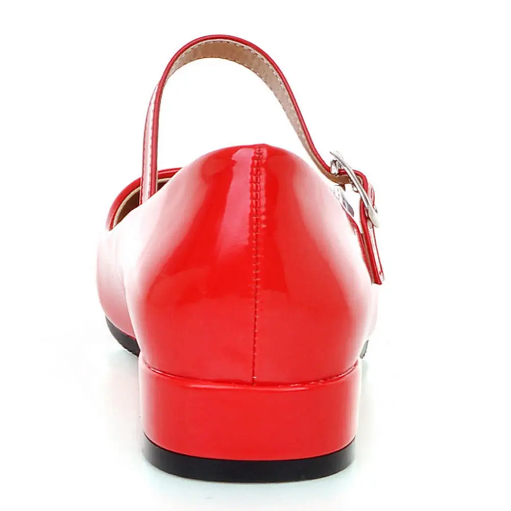 Las Bombas De 2 Mujeres Zapatos Mary Bonjomarisa rojo Tamaño plata Gran Mujer Moda Negro Otoño Janes Bajo Tacón 33 43 2019 Cm wPCdExEq