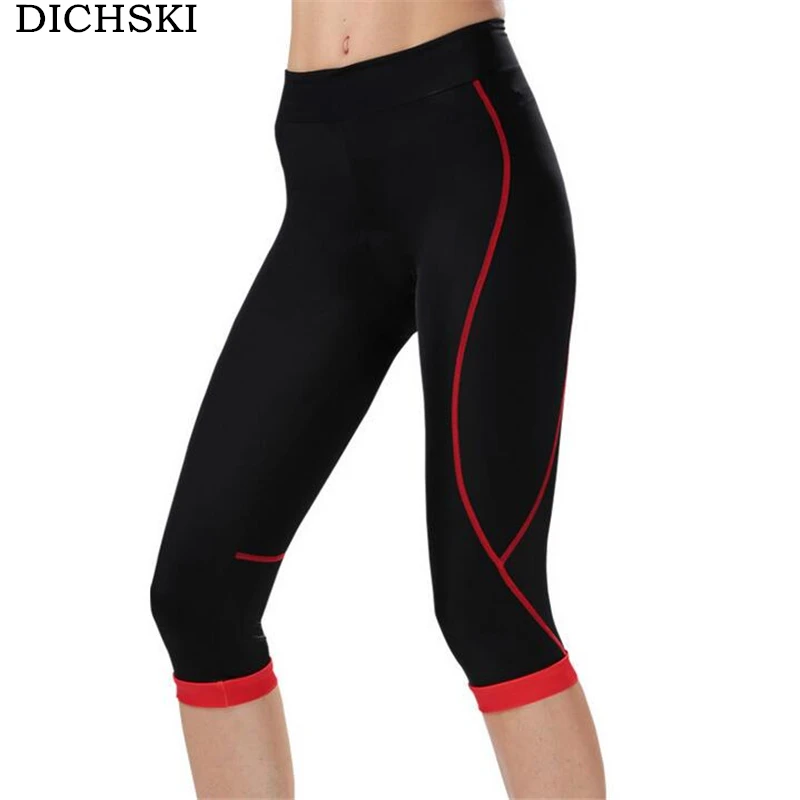 DICHSKI Summer New Women Cycling Riding Pants MTB Bike Bicycle 3D Gel Padded Sports Racing 