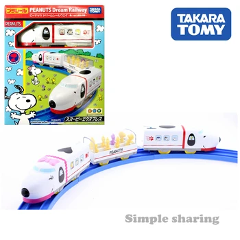 

TAKARA TOMY SNOOPY & FRIENDS PEANUTS DREAM RAILWAY MOTORIZED TOY TRAIN model kit funny kids bauble hot track doll