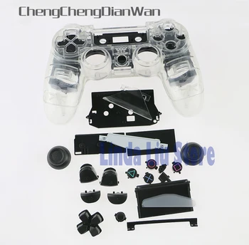 

ChengChengDianWan Transparent full shell cover case with buttons For PS4 wirless controller