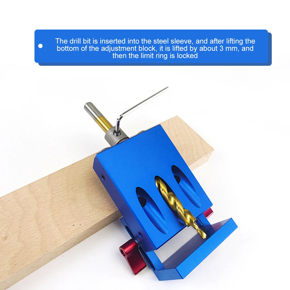 Карман с дырками комплект для сверления Деревообработка Коническое сверло Руководство Комплект позиционер локатор инструмент
