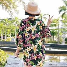 Японское кимоно юката haori Новое поступление Топы традиционное японское кимоно повседневное свободное пляжное кимоно кардиган