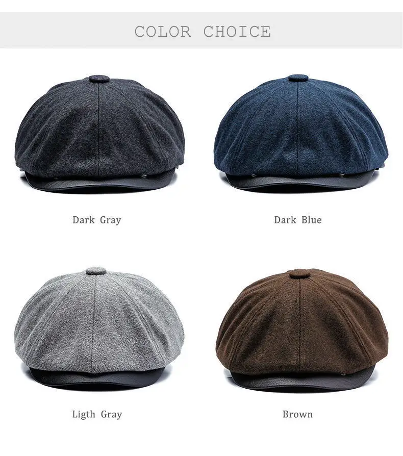 Jamont зимние утолщенные шапки-ушанки Newsboy, мужские теплые бархатные Восьмиугольные шапки, мужские детективные шапки, кепки для художника, кепки для женщин