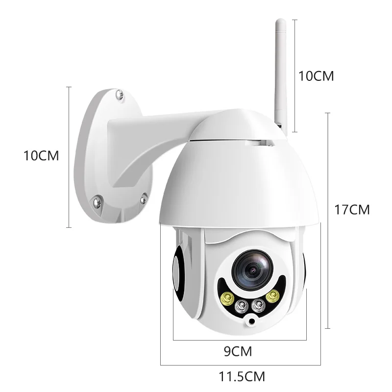 960p 1080p full HD IP беспроводная уличная камера с автофокусом белый светильник CCTV Wifi