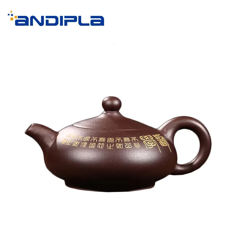 260 мл Yixing натуральная фиолетовая Глина чайник для дома посуда для напитков здоровье НЕОБРАБОТАННАЯ руда горшок Zisha Винтаж Teaware подарки на день рождения пуэр чайники