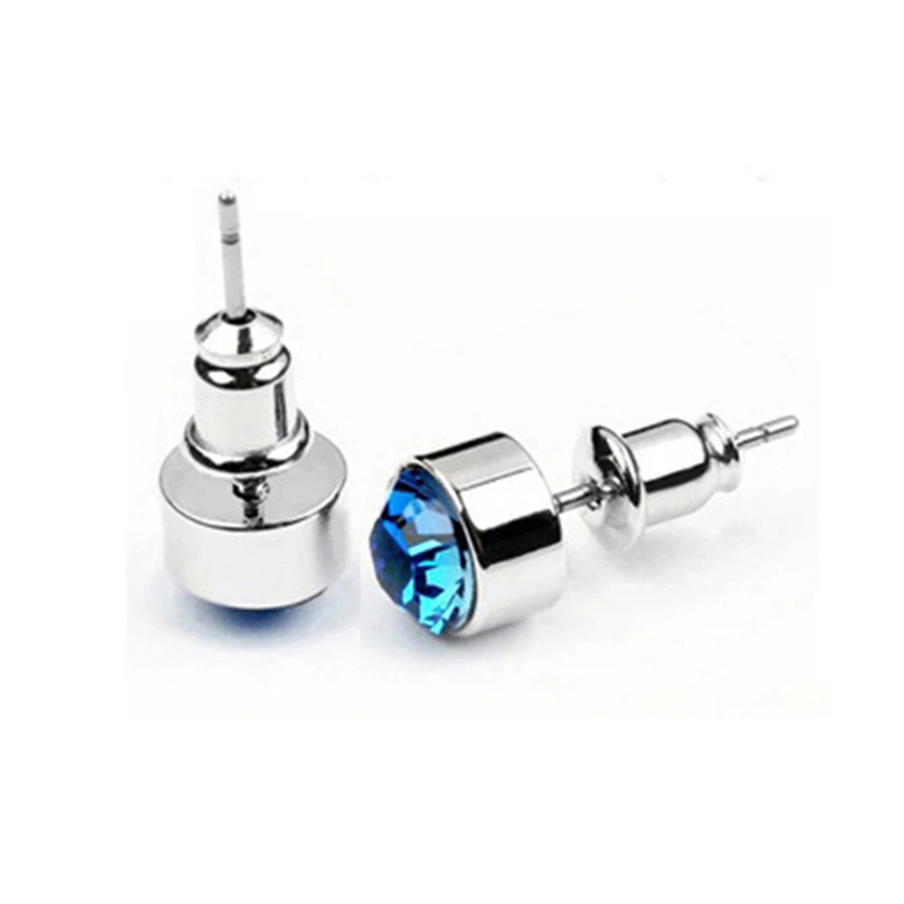 

Rhinestone Women's Earring Crystal Zircon Wild Simple Alloy Electroplating Wedding Austrian Crystal Stud Earrings Jewelry