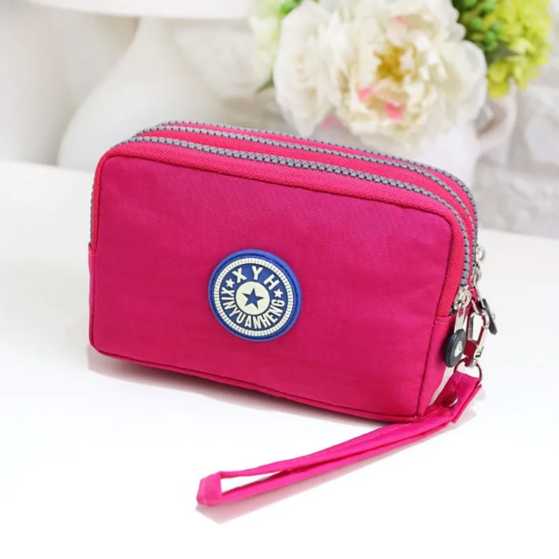 

Multi-Function Three Layer Zipper Closure Insert Handbag Sport Portable Organizer Purse Cash Key Phone Bags Clutch Bags