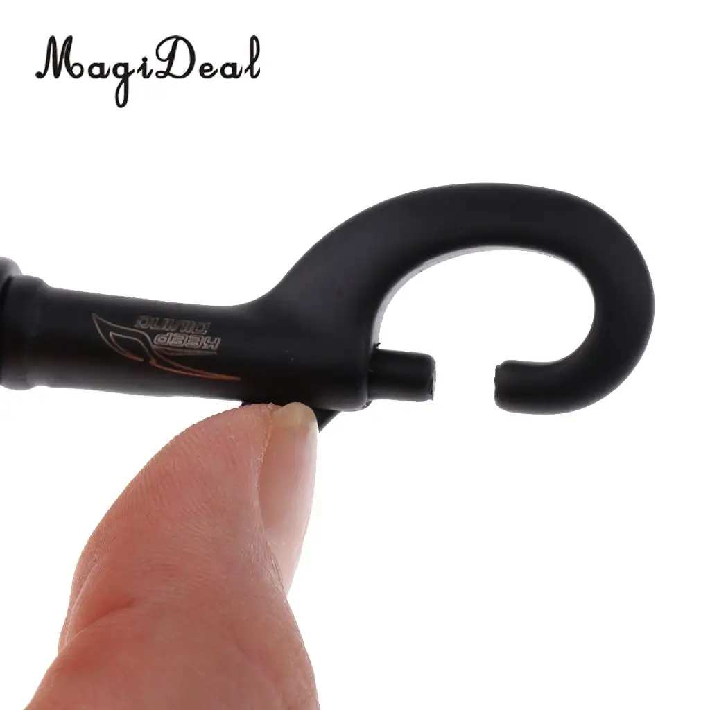 MagiDeal Durable 316 Stainless Steel Hook Swivel Eye Bolt Snap Water Tool for Scuba Diving Swimming Diver Supply 75mm/90mm Black