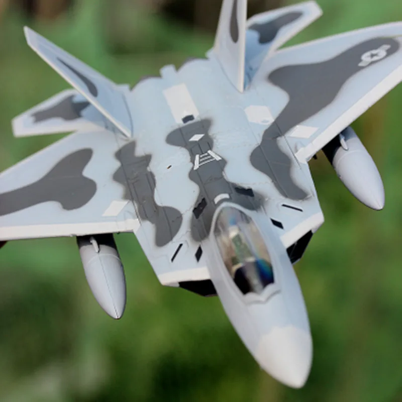 Высокая имитация США F-22 Raptor stealth fighter, 1: 100 Масштаб Сплав Военная Модель самолета, Коллекция Модель