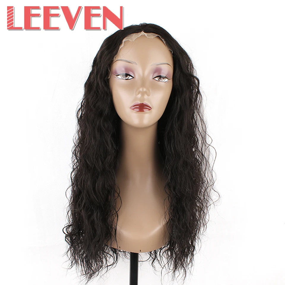 

Leeven Synthetic Lace Front Wigs Water Wave Wig 22inch High Temperature Fiber Heat Resistant For Woman