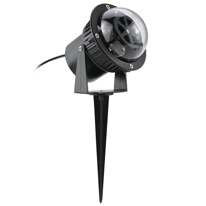 

Outdoor Snowflake Pattern LED Landscape Light Rotating Lawn Garden Lamp Wedding Party Holiday Decor --M25