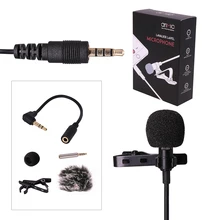 Ulanzi Arimic Lavalier Lapel Clip-on Omnidirectional Condenser Microphone for Apple iPhone/Android Smartphones/DSLRs/Camcorders