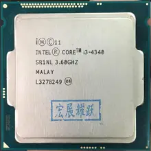 Процессор Intel Core I3 4340 I3-4340 LGA1150 22 нанометра двухъядерный работающий исправно настольный процессор