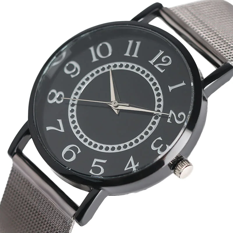 Cool Women Watches Stainless Steel Mesh Band Top Brand Ladies Quartz