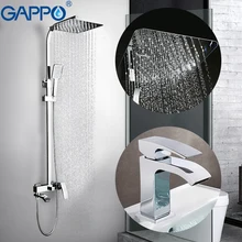 GAPPO душевые смесители для ванной комнаты водопроводные краны набор для ванной комнаты Смесители для раковины набор сантехники