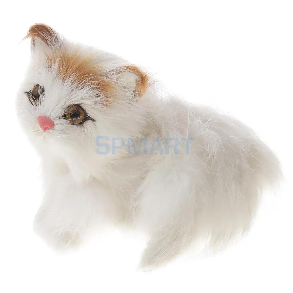 Cute Realistic Cat Toys Furry Interior Ornament Kids Gifts Simulation cat