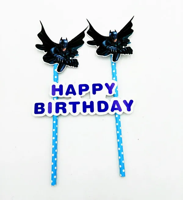1SET BATMAN THEME PARTY DECORATION BABY SHOWER KIDS BIRTHDAY SUPPLIES CAKE DECORATING CUPCKE TOPPER | Дом и сад