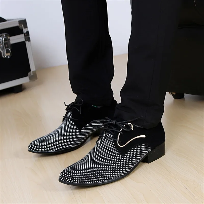 Pointed Men Oxford Wedding Business Flat Shoes