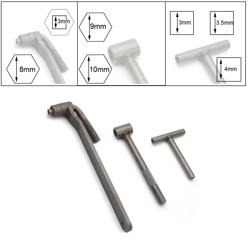 3 шт./компл. клапан двигателя мотоцикла винт регулировки гаечный ключ 8 мм 9 мм 10 мм шестигранный квадратный клапан зазор инструмент регулировки