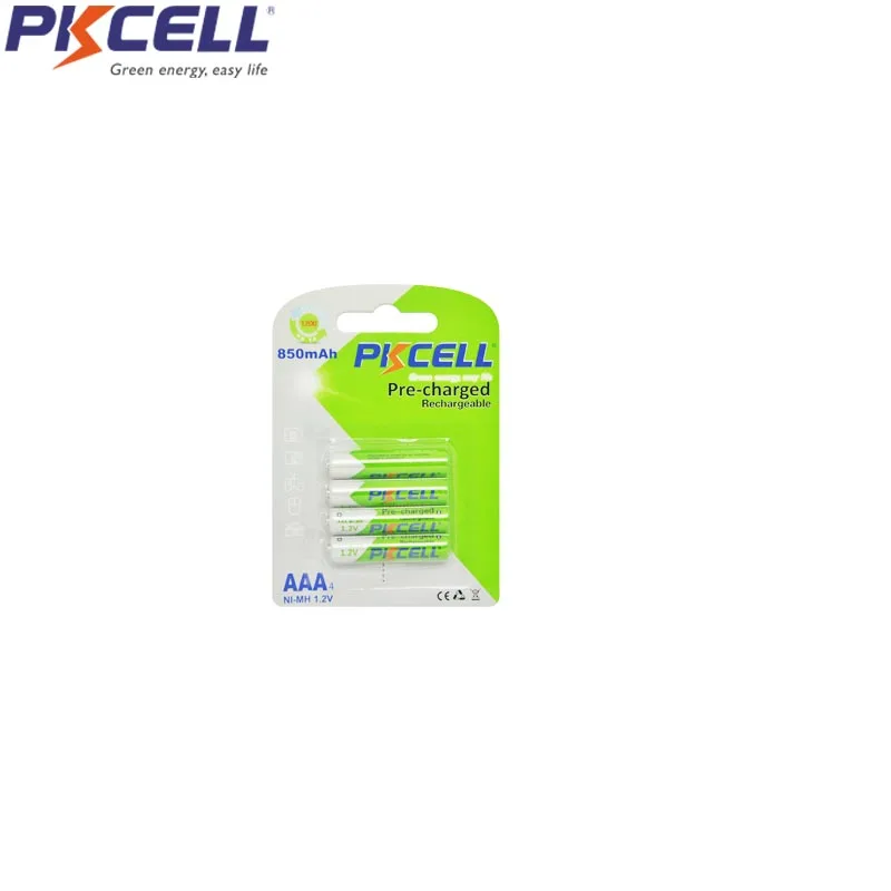 40 шт. PKCELL nimh AAA 850mah 1 2 V NIMH перезаряжаемые батареи aaa Precharged более 1200