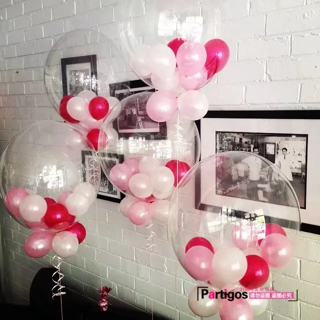 18 дюймов прозрачный воздушный шар с светодиодной лентой медный провод светящиеся светодиодные воздушные шары для свадебных украшений товары для дня рождения