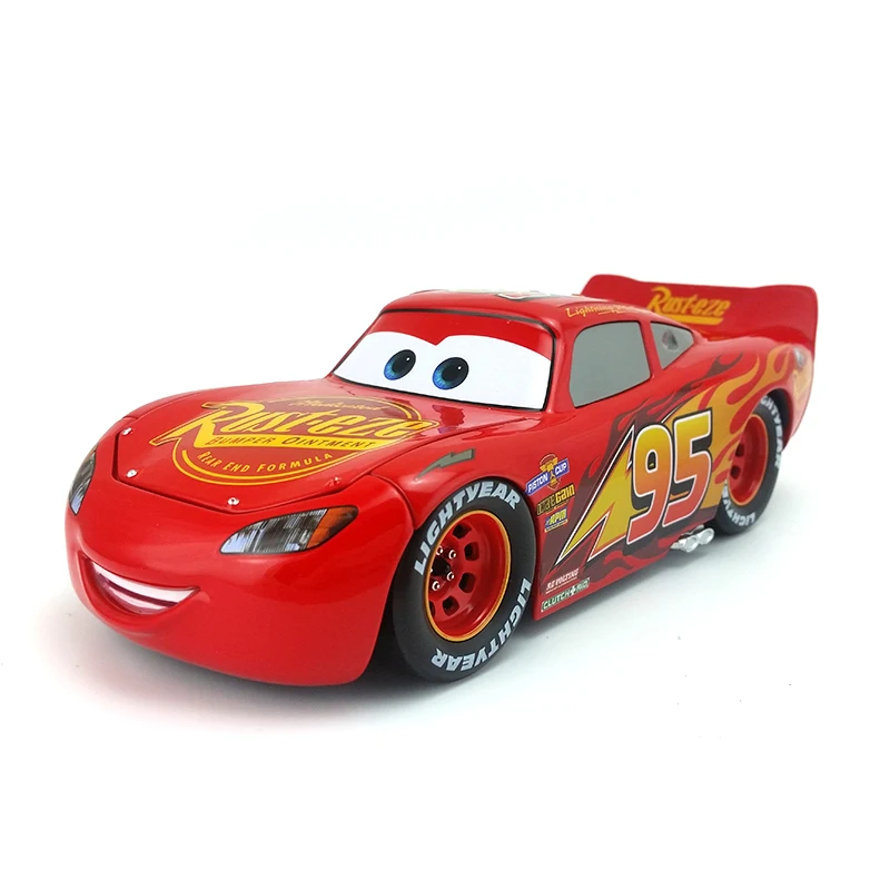 Disney Pixar Cars 3 Large No.95 Lightning McQueen Cruz Ramirez Jackson Storm Metal Diecast Toy Car 1:24 свободная брендовая