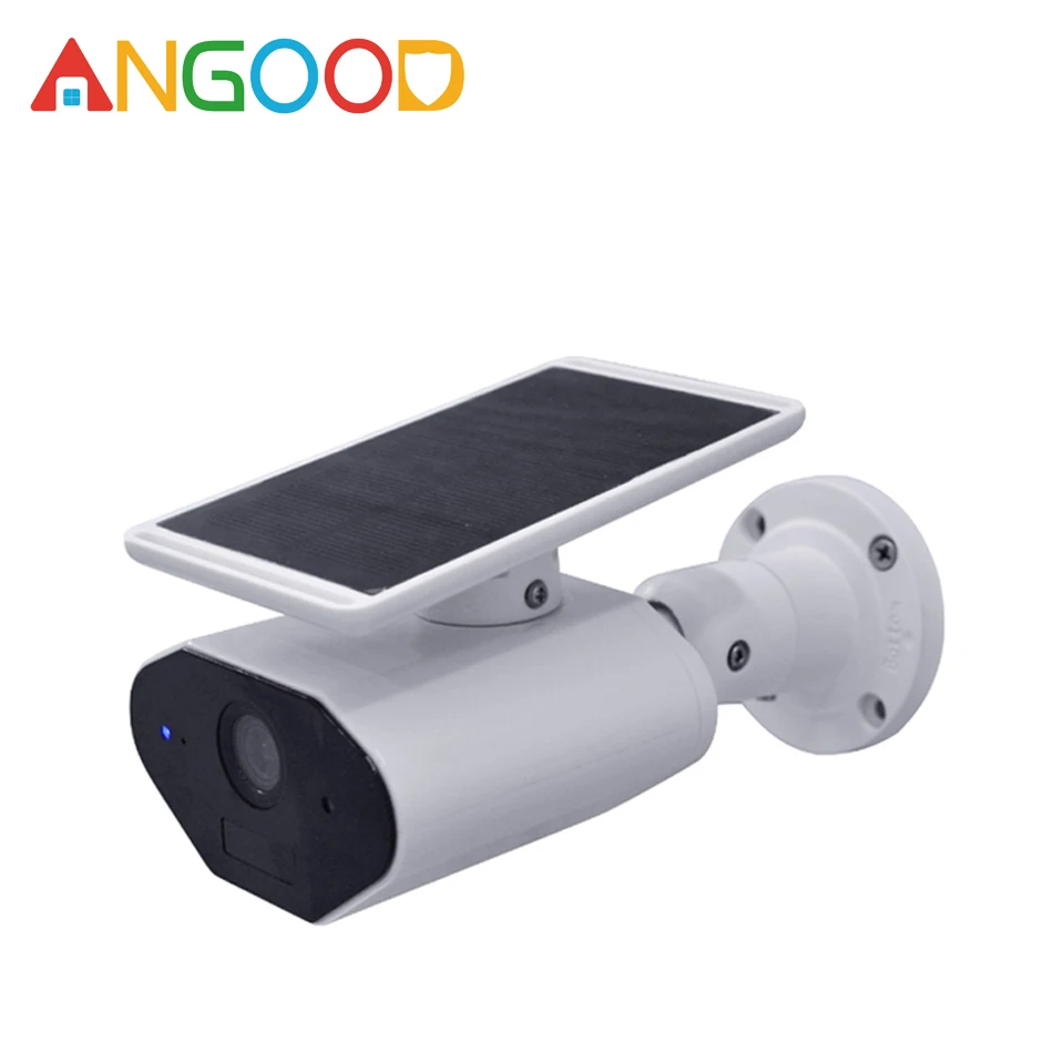 

ANGOOD 1.3MP Wireless Wifi Camera Solar Smart IP Camera App Control Wide Angle Waterproof Outdoor Security Surveillance Camera