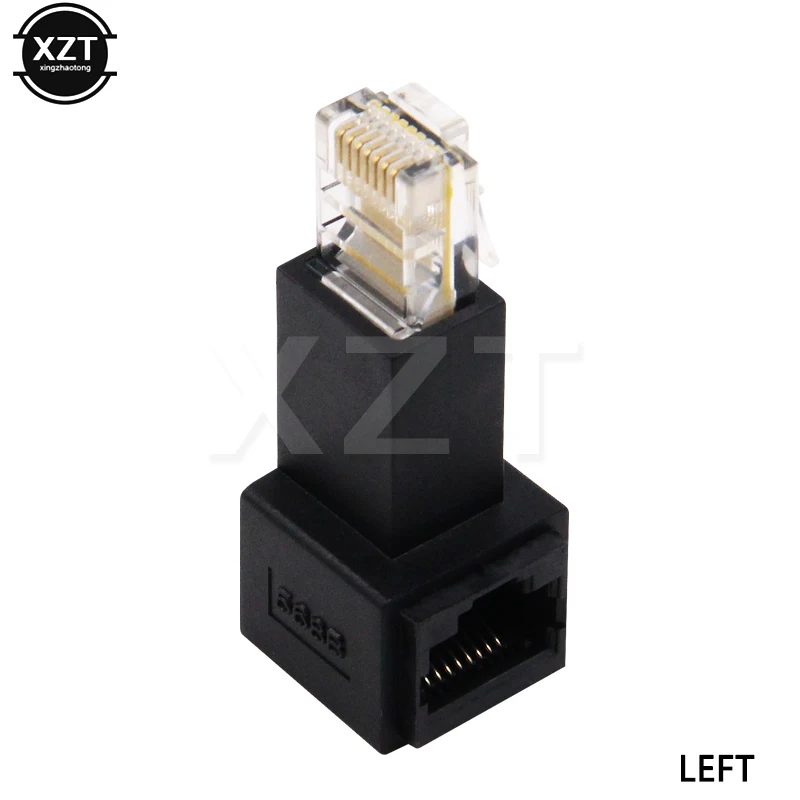 Новинка вертикальный левый правый угловой 90 градусов 8P8C FTP STP UTP Cat 5e RJ45 Lan Ethernet