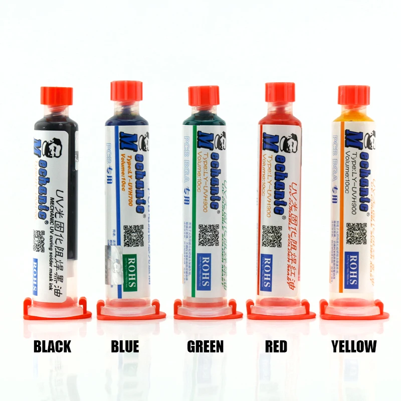 10cc UV Curable  Multi-color Solder Mask Mobile Phone PCB Circuit Board Protection Paint Fly Line Solder Oil