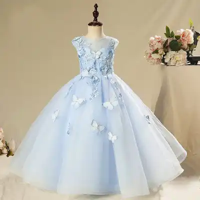 butterfly flower girl dress